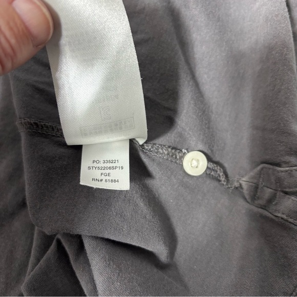 Patagonia Men's Polo Trout Fitz Roy Gray Short Sleeve Organic Cotton Large FLAW - Picture 9 of 11